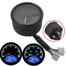Contachilometri digitale LCD universale per motocicletta 8-18V, contagiri, tachimetro, multifunzione