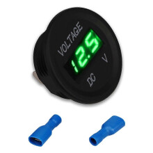 Herorider 12V-24V DC LED Digital Display Bil Bil Motorcykel Voltmeter Metro Vattentät Voltmeter Uttag
