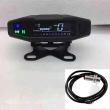 Contachilometri universale per moto, tachimetro digitale, contagiri, regolabile con staffa, cruscotto