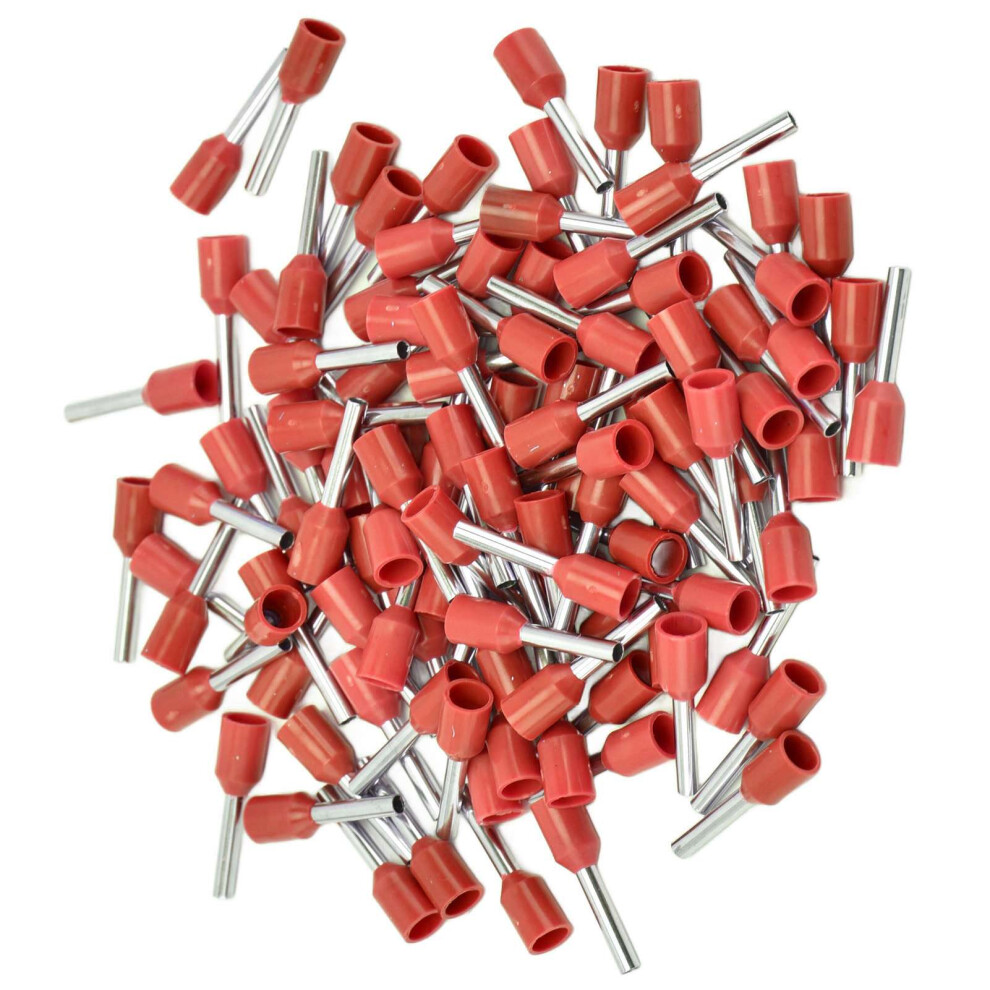 1000Pcs Insulated Ferrule Electrical Pin Crimp Terminals 16 Awg Cord End Connectors Kite1512 Red 4661321796940