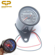 Contachilometri per motocicletta da 12 V, contachilometri, strumento con retroilluminazione a LED, doppio