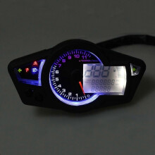 Tachimetro per moto LCD Contachilometri digitale per moto Tachimetro Contagiri Adatto a 2 e 4 cilindri
