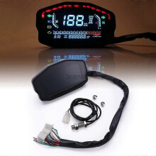Contachilometri digitale LCD LED universale per motocicletta con retroilluminazione 2022 per 1, 2, 4