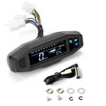 Mini Universele LCD Digitale Motorfietsmeter Snelheidsmeter Digitale Kilometerteller Elektrische Motorfiets