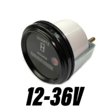 1 st rund mekanisk timglas DC 12 36V timmätare timer bil bil båt generator diesel bensin bensin