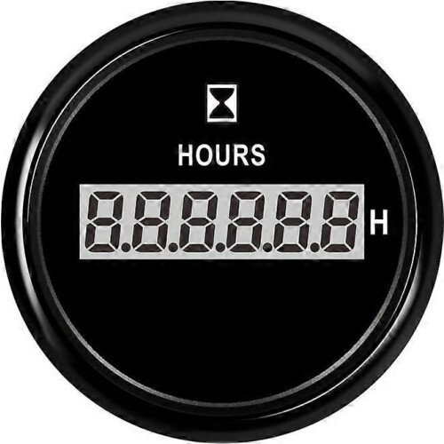 Ψηφιακός μετρητής ωρών HD 52mm LCD για θαλάσσιο κινητήρα σκ