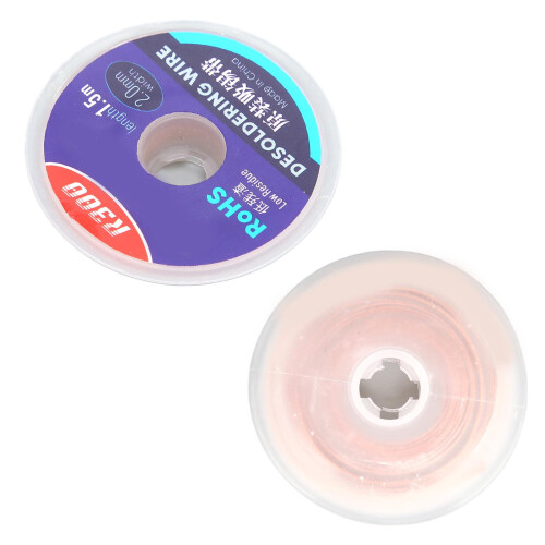 Treccia dissaldante in rame 1,5 m 2 mm per PCB 2