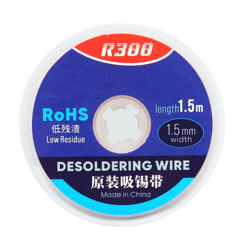 Fil de dessoudage en cuivre 1,5 m x 1,5 mm pour PCB 1