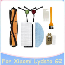 Huvudsidoborste HEPA-filter Moppduk Dammpåse Ersättningstillbehör för Xiaomi Lydsto G2 robotdammsugare