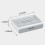 Porta-sapone da muro 13x9x3 cm Grigio ABS 8
