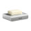 Porta-sapone da muro 13x9x3 cm Grigio ABS 3