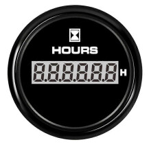 HD 52mm LCD Digital Timmätare För Marin Båtmotor Vattentät Bil Motorcykel Timmätare 0-99999.9 Område