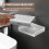 Porta-sapone da muro 13x9x3 cm Grigio ABS 6