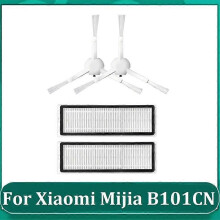 Tvättbar HEPA-filter sidoborste för Xiaomi Mijia B101CN robotdammsugare reservdelar hushåll