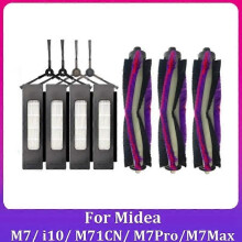 11 st för Midea M7/I10/M71CN/M7pro/M7max dammsugare huvudsidoborste HEPA-filter reservtillbehör