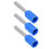 1000 piezas E7510 Ferrule azul 20AWG 16.3mm Kit 13