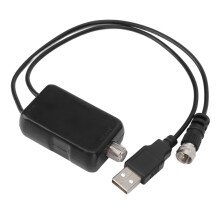 TV Signal Amplifier 50 to 100 Miles 20DB USB Power Supply Digital TV Sign Amplifier for HDTV Antenna LAN‑1102