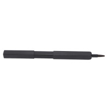 Tragbarer, ausziehbarer Lippenpinsel-Applikator, Aluminiumhülle, Schwarz
