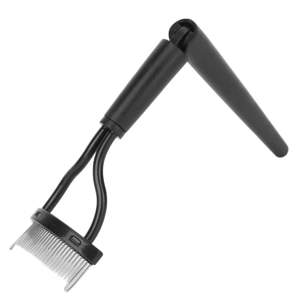 Folding Eyelashes Separator Teeth Eyelash Comb Eyelash Grooming Tool with Protective Cover