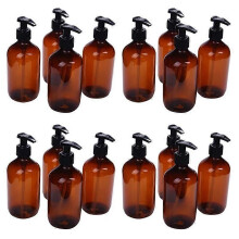 16 st nya 500 ml pumpflaska smink badrum flytande schampo flaska resedispenser flaska behållare