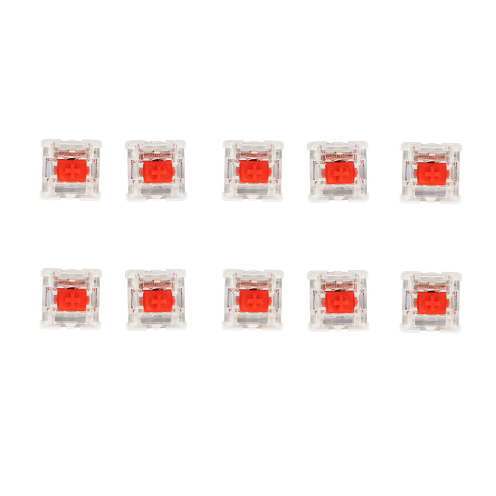 10Pcs Mechanical Keyboard Switch Switch Alloy Touch Spot Durable Keyboard Switches With Puller Red 5021321800327