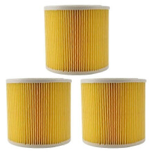 3x Ersättningsluftfilterpåsar för Kärcher dammsugare delar patron HEPA-filter WD2250