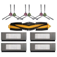 Reservdelar Huvudborste Sidoborste HEPA-filter för Ecovacs 950 920 T8 T8+ T8 AIVI T9 Dammsugare