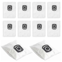 10-pack ZR200520 ZR200720 Dammsugarpåsar för Rowenta Hygiene+ Silence Force, Compact Power, X-Trem