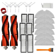 Hepa-filter, huvudsidoborste, moppduk, dammbehållare, ersättningssats för Xiaomi Mijia 1C STYTJ01ZHM