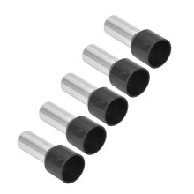 E25-16 16 mm 25 mm² 4 AWG Terminal de crimpado negro, 50 piezas
