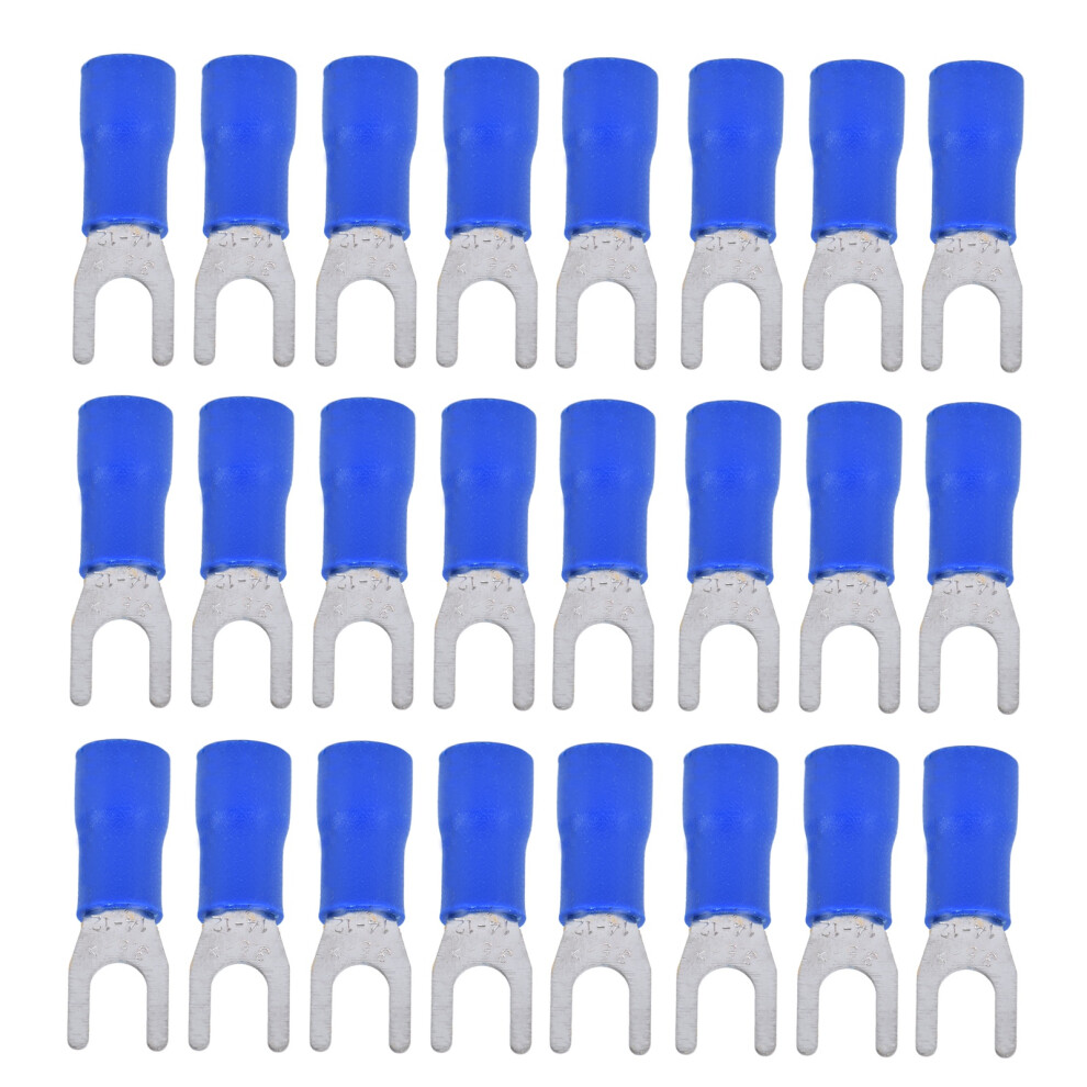 50Pcs Fork Terminal Insulated 14Â12Awg Wire Crimp Connector Set Kit For Equipment Sv3.5â4 9481321800769