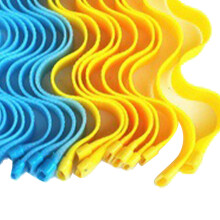 Kit per styling dei ricci a spirale 30cm/11,8in 18 pezzi in plastica