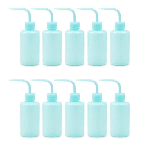 AD-10 τεμάχια Μπουκάλι πλύσης 250ml Μπλε στενό στόμιο Μπουκάλι ε