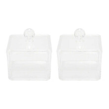 Distributeur de cotons-tiges transparent AD-2X, boîte de rangement pour cotons-tiges, cosmétiques