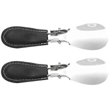 Cuchara para zapatos plegable profesional de acero inoxidable de 12 x 3,8 cm (AD-2 unidades)
