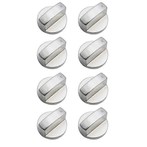 8 PCS Metal Silver Adapter Oven Switch Cooking Surface Control Locks
