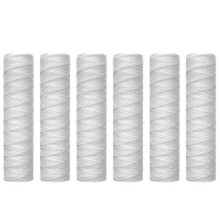 Cartouche filtrante à sédiments enroulée AD-10 micromètres, paquet de 6, filtration des sédiments pour