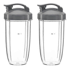 Tazze di ricambio AD-32Oz con coperchio Flip Top to Go per frullatori NutriBullet 600W e Pro 900W (confezione