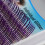 Ciglia glitter 0,15 mm curva C 12 mm argento e viola 7
