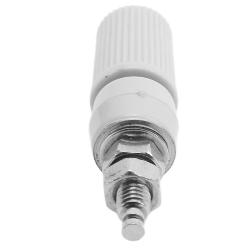 10 piezas de socket banana de poste de 4 mm, rosca M5, código 24.330, negro. 2