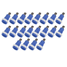 20 piezas de conector hembra de banana, 4 mm / 0,16 in, azul