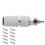 10 piezas de socket banana de poste de 4 mm, rosca M5, código 24.330, negro. 14