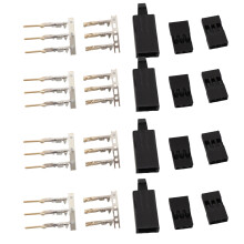 11.031 JR Kit de conectores de enchufe de 3 pines ABS/latón