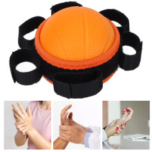 Pelota antiestrés para la mano de 7 cm naranja suave aro ajustable