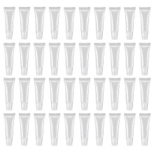 100 st 10 ml distributionsflaska läppglansrör, tomma genomskinliga lotionbehållare för kosmetika