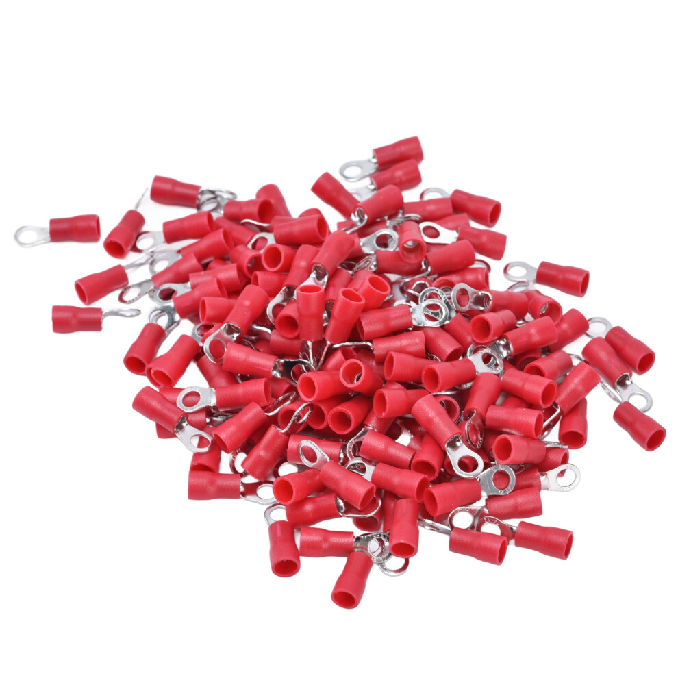 150Pcs Pre Insulated Crimp Terminals Copper Pvc Ring Type Wire Connector For Machinery Awg 14Â12 4661321804140