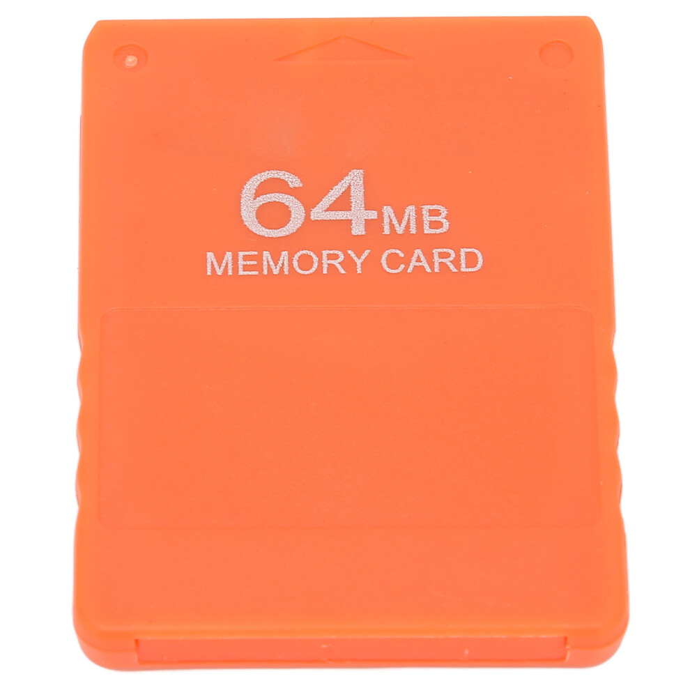 For Ps2 64Mb Memory Card High Speed Efficient Game Memory Card Supports Fmcb1.966 And All Gamesorange 4601321804948