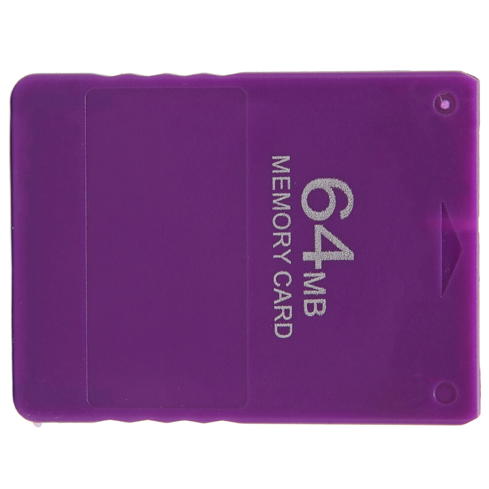 For Ps2 64Mb Memory Card High Speed Efficient Game Memory Card Supports Fmcb1.966 And All Gamespurple 9491321804957