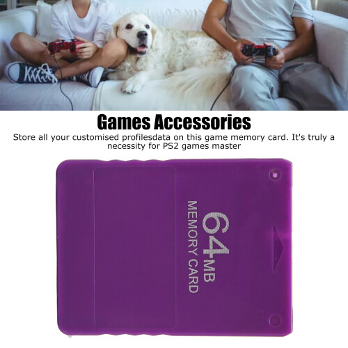 Carte mémoire PS2 64 Mo violette FMCB1.966 compatible 2