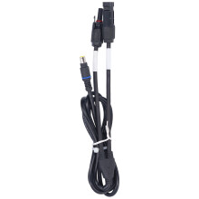 Adaptador DC para energía solar divisor de latón de 8mm negro 10W-200W